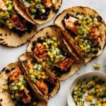 Salmon Tacos with Mango Corn Salsa Recipe