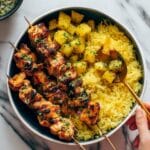 Cilantro Orange Chicken with Rice and Beans Recipe