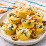 Mediterranean Egg Bites in a Muffin Tin Recipe