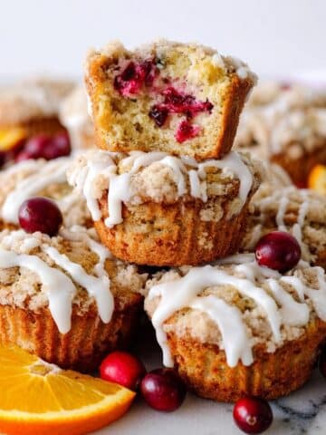 Orange Cranberry Muffins with Crumb Topping Recipe