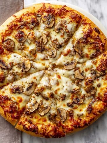 Mushroom Ricotta and Four Cheese Pizza Recipe
