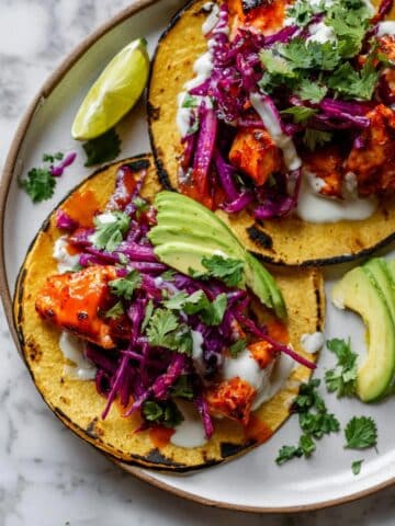 Honey-Chipotle Salmon Tacos Recipe