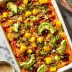 Mango-Salmon Sushi Bake Recipe