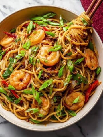 Shrimp and Veggie Lo Mein Recipe