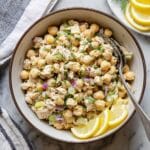 10 Minute Chickpea Tuna Salad Recipe