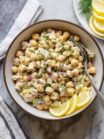 10 Minute Chickpea Tuna Salad Recipe