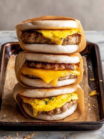 Chicken and Egg Freezer Breakfast Sandwiches Recipe
