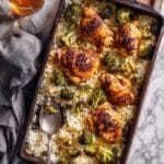 One Pan Ranch Cheddar Chicken and Rice Recipe