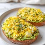 Grated Egg Avocado Toast Recipe