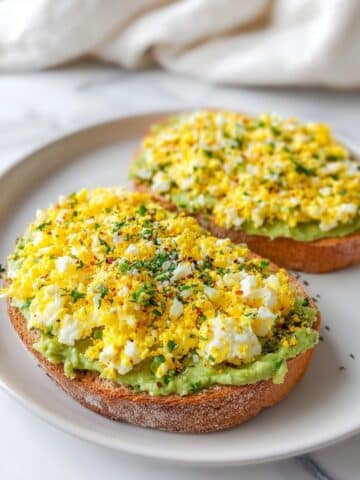 Grated Egg Avocado Toast Recipe