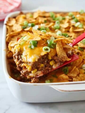 Corn Chip Pie Casserole with Ground Beef Recipe