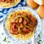Chourico and Peppers Spaghetti Recipe
