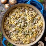 Creamy Chicken Mushroom Pasta with Alfredo Sauce Recipe