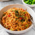 Creamy Chicken Mushroom Pasta with Alfredo Sauce Recipe