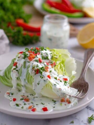 Low-Fat Yogurt Dressing with Mustard, Onion, and Herbs Recipe