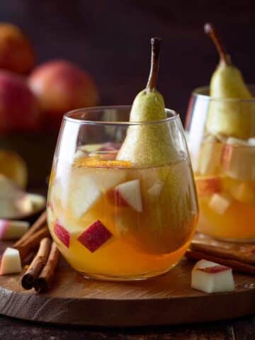 Spiced Apple and Pear White Sangria Recipe