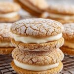 Crinkle Lemon Honey Sandwich Cookies Recipe