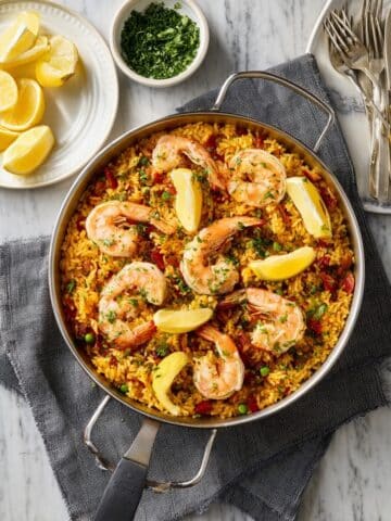 Prawn, Chicken and Chorizo Paella Recipe