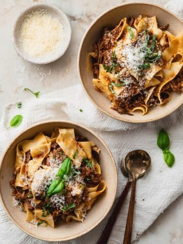 Beef Shin Ragu with Pappardelle and Parmesan Recipe