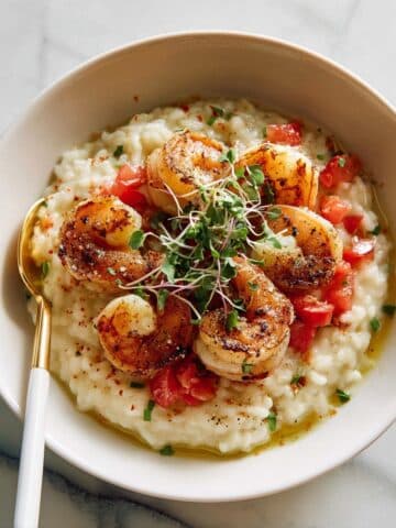 Pesto Shrimp and Parmesan Risotto Recipe