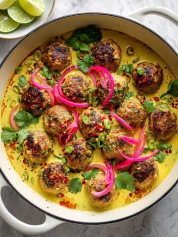 Creamy Coconut Chicken Satay Meatballs Recipe