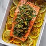 Olive-Citrus Slow Roasted Salmon Recipe