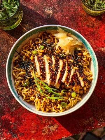 Crispy Chicken Katsu Noodle Bowls Recipe