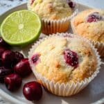 Browned Butter Cranberry Lime Muffins Recipe