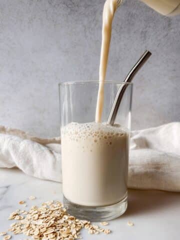 Homemade Oat Milk with Maple Syrup Recipe