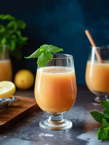 Easy Cantaloupe Lime Agua Fresca Recipe