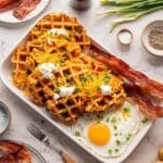 Cheesy Potato Waffles Recipe