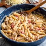 Penne with Tomato Sage Sausage Sauce Recipe