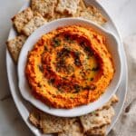 Roasted Red Pepper Hummus Recipe