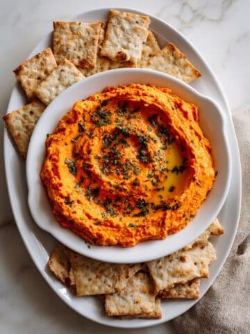 Roasted Red Pepper Hummus Recipe