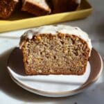 Butter Pecan Banana Bread with Cream Cheese Frosting Recipe