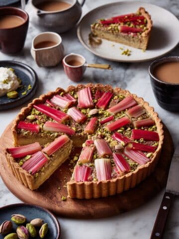 Plum and Pistachio Frangipane Tart Recipe