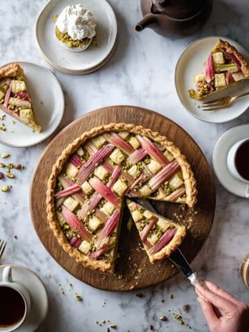 Rhubarb and Pistachio Galette Recipe