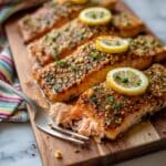 Cedar Plank Salmon with Honey Mustard Glaze Recipe