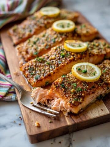 Cedar Plank Salmon with Honey Mustard Glaze Recipe