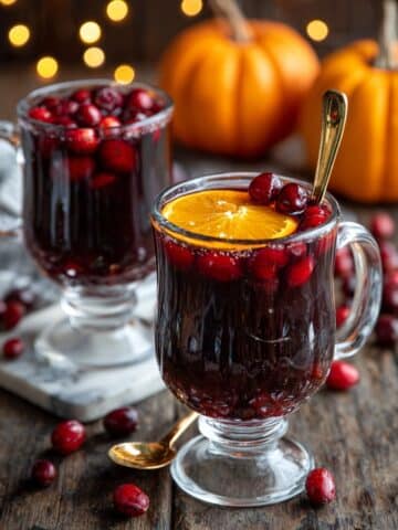Easy Mulled Cider with Orange and Cranberries Recipe