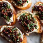 Burrata Crostini with Kalamata Olive Tapenade Recipe