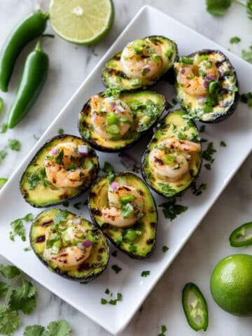 Grilled Avocado Shrimp Ceviche Recipe