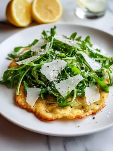 Chicken Milanese with Arugula and Parmesan Recipe