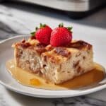 Instant Pot Bread Pudding with Rum and Pecan Sauce Recipe
