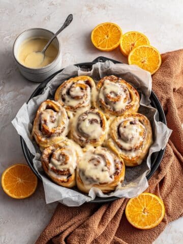 Orange Zest Cinnamon Rolls with Orange Glaze Recipe