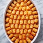 Tater Tot Casserole with Beef and Mushroom Cream Sauce Recipe