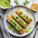 Lemon-Parsley Salmon with Fresh Herb Sauce Recipe