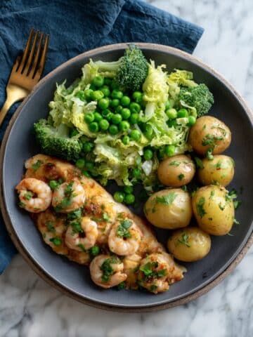 Plaice with Brown Butter Shrimp Recipe