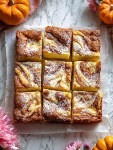 Persimmon Cheesecake Pound Cake Bars Recipe