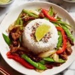 Firecracker Chicken with Spicy Marinade and Sesame Rice Recipe